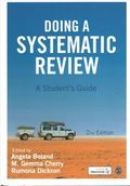 Doing a Systematic Review