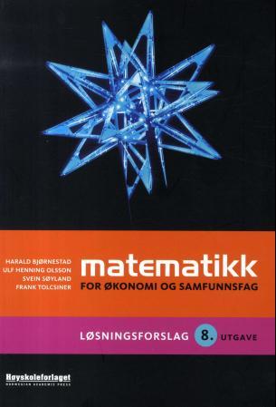 Matematikk for økonomi og samfunnsfag