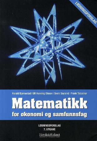 Matematikk for økonomi og samfunnsfag
