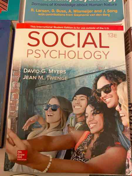 Social Psychology 13th edition 