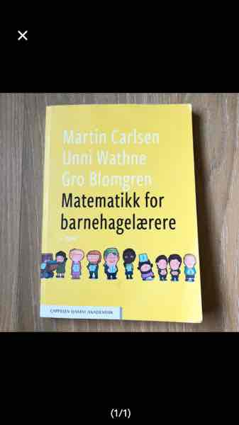 Matematikk for barnehagelærere