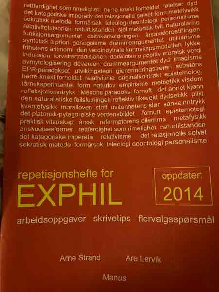 Repetisjonshefte for exphil