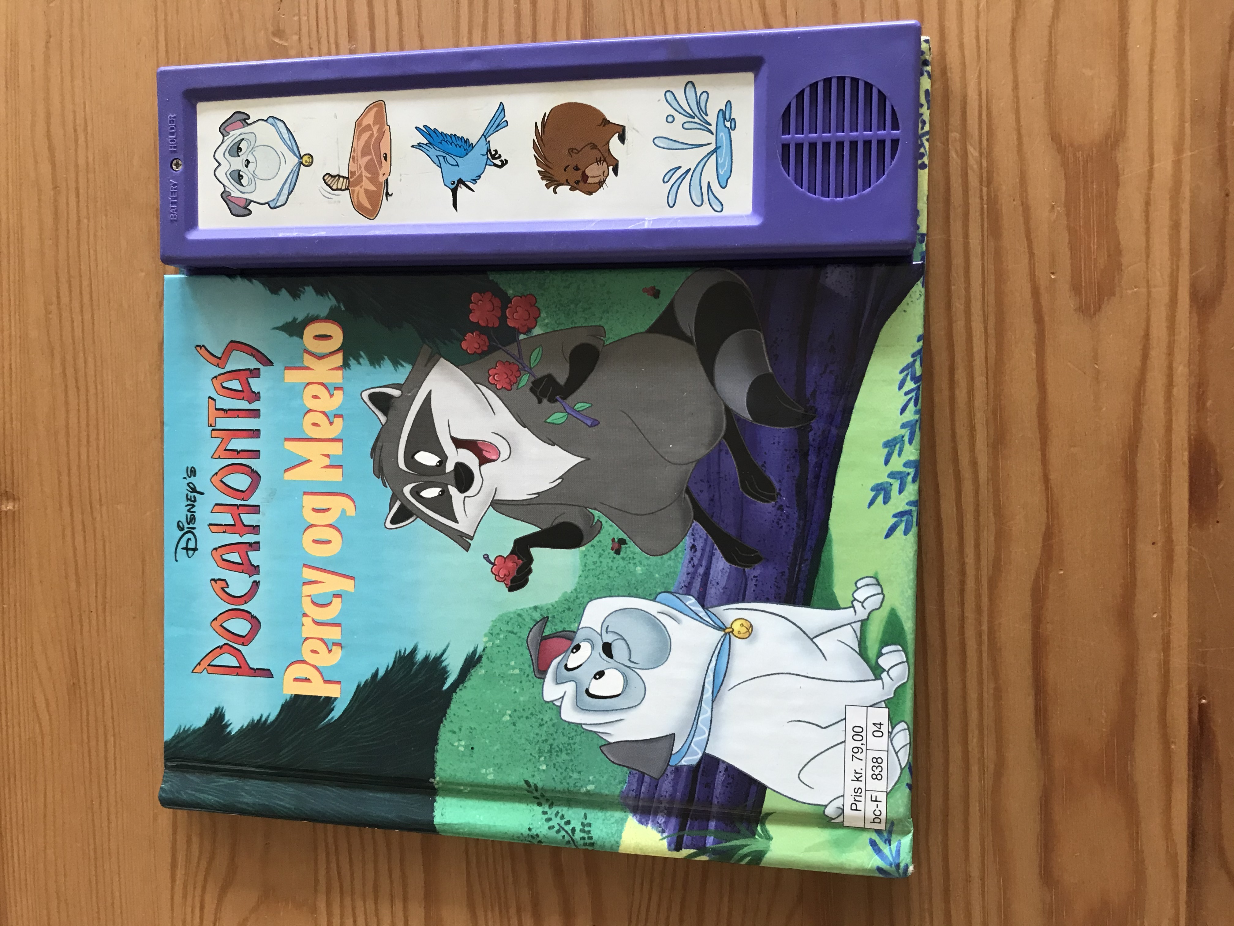 Pocahontas Percy og Meeko med lydknapper