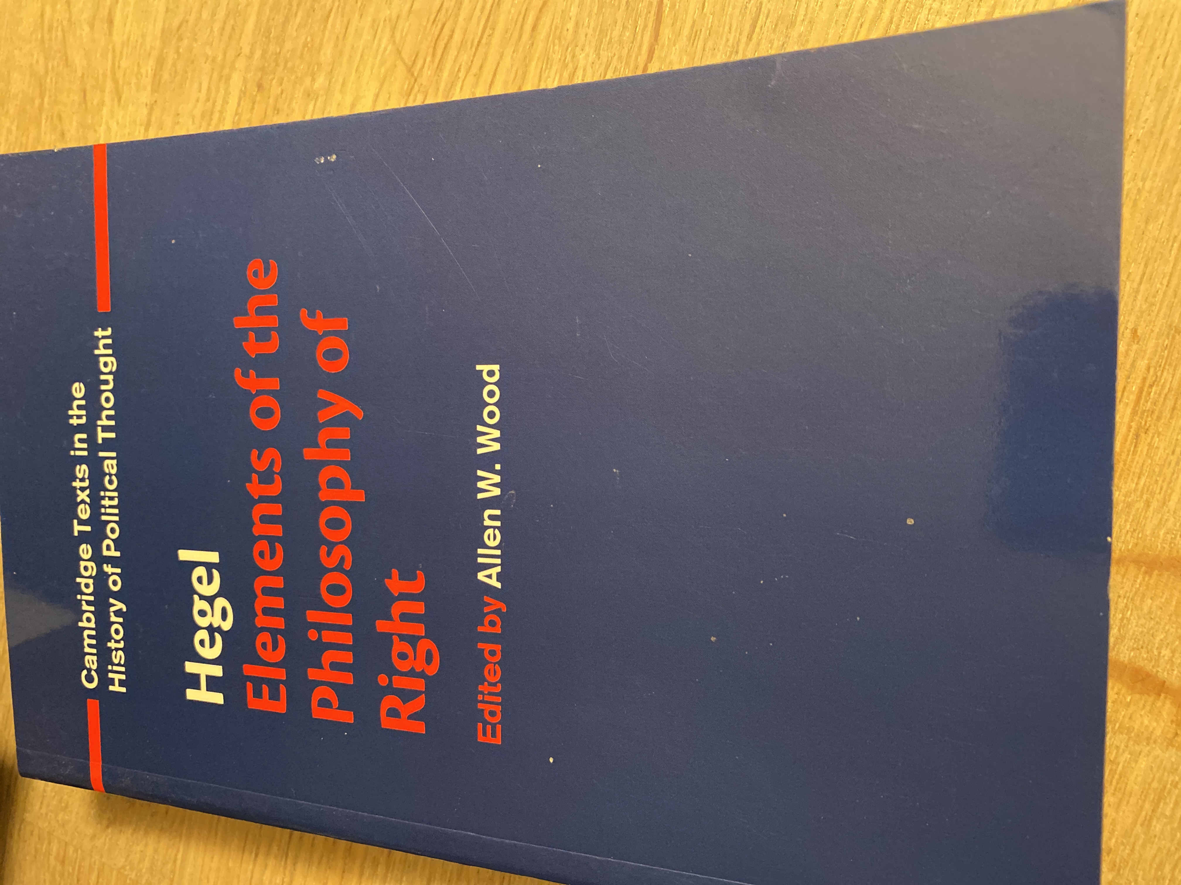 Elements of the Philosophy of Right 