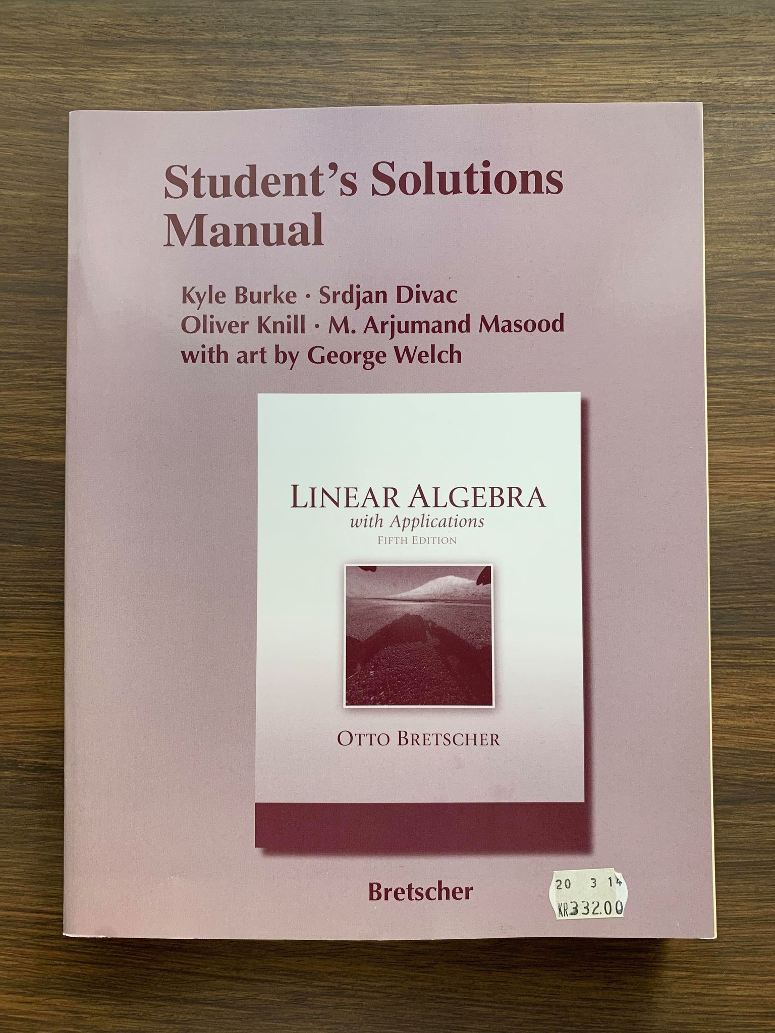 Student´s Solutions Manual for the Linear Algebra with Applications, Fifth Edition