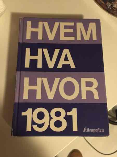 Hvem hva hvor 1981