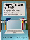 How to get a PhD 