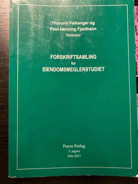 Forskriftsamling for eiendomsmeglerstudiet