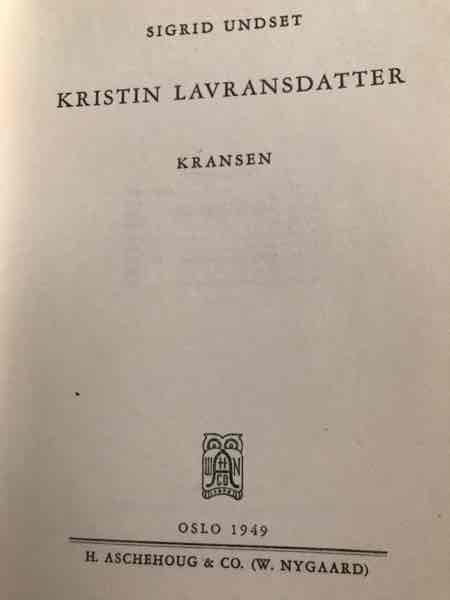 Kristin Lavransdatter