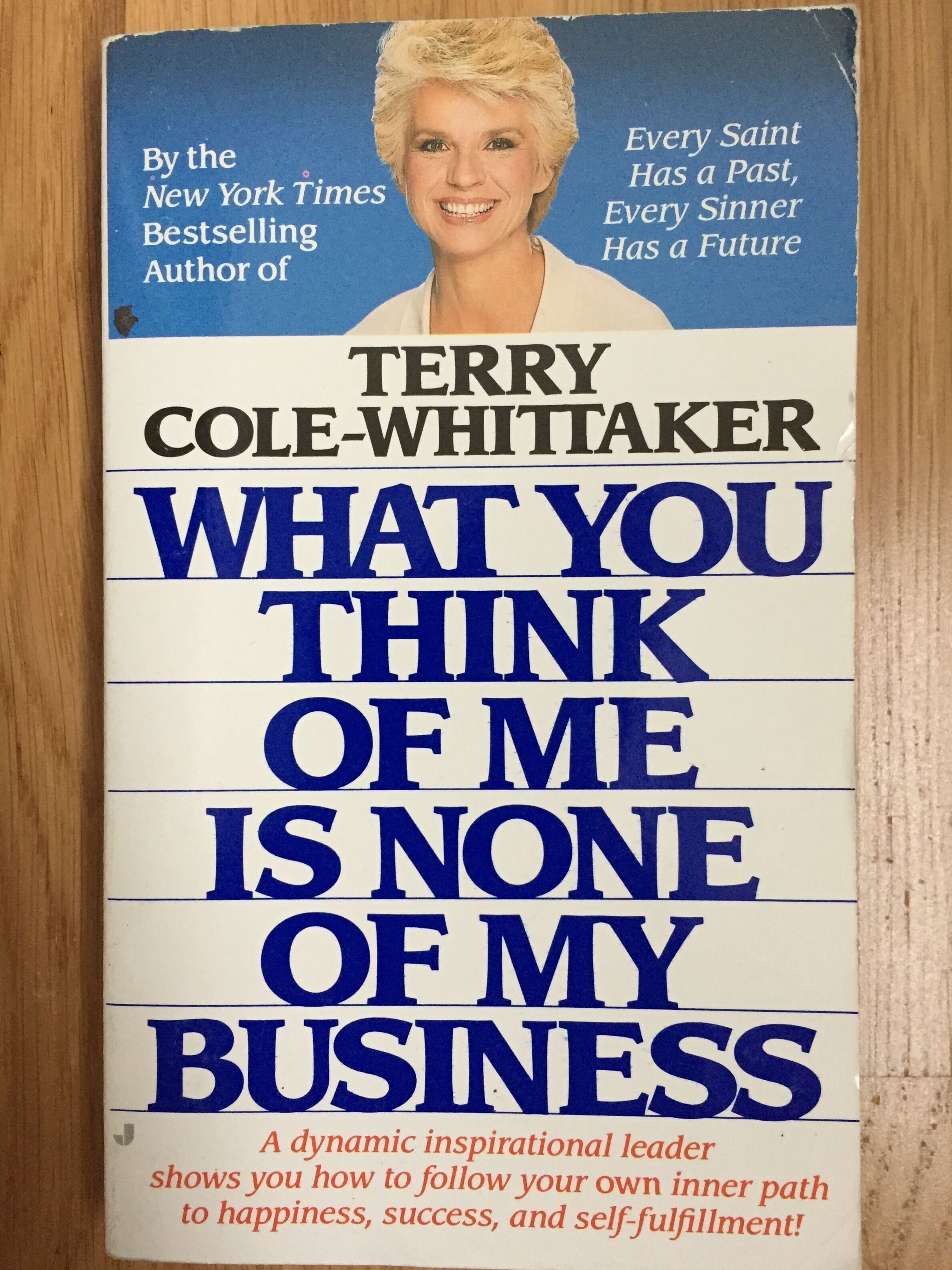 What you think of me is none of my business.