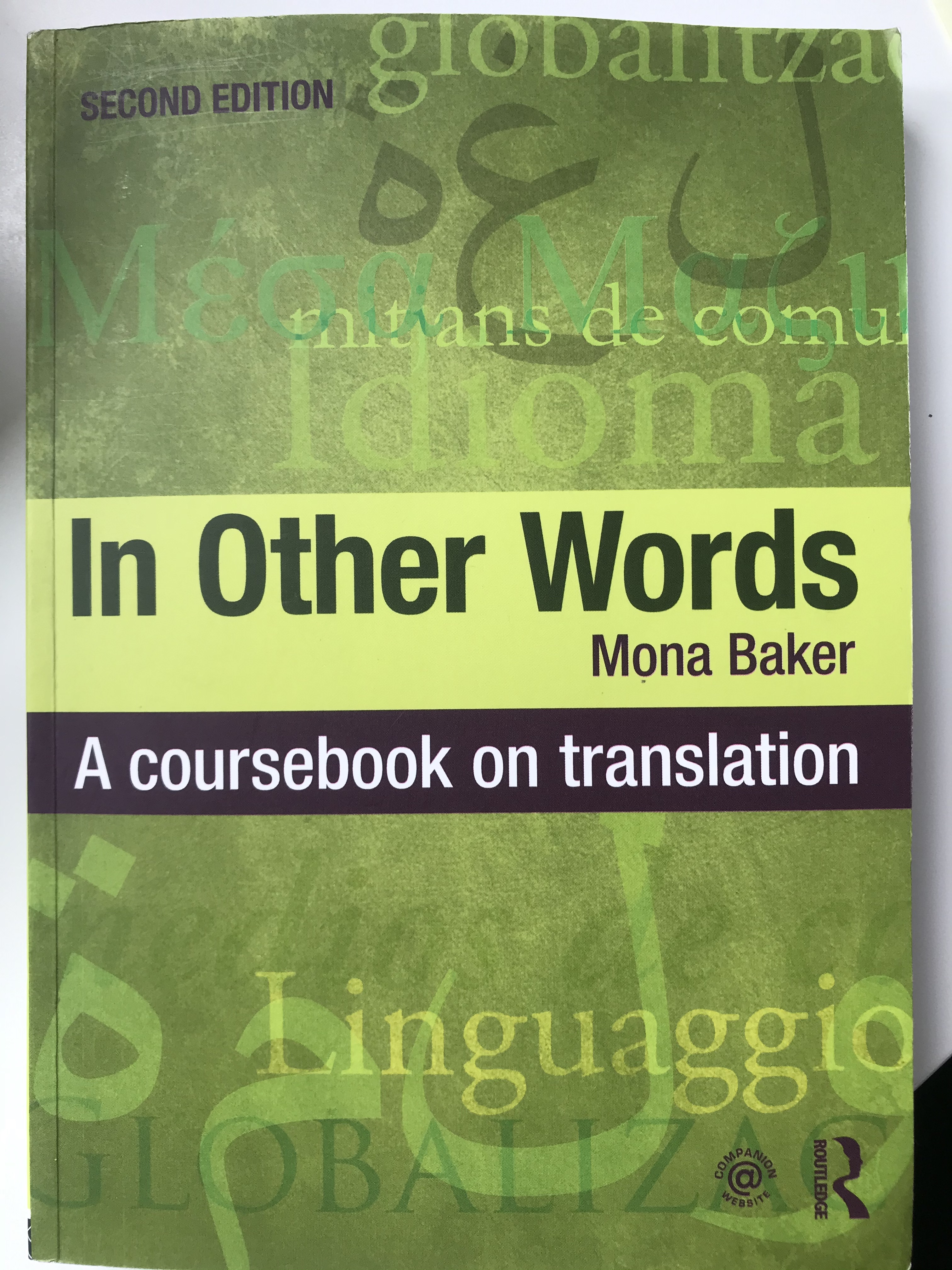 In Other Words: A coursebook on translation
