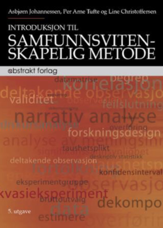 Introduksjon til samfunnsvitenskapelig metode