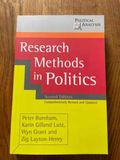 Research Methods in Politics