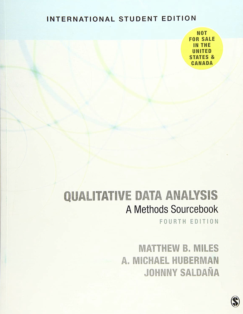 Qualitative Data Analysis: a methods sourcebook’