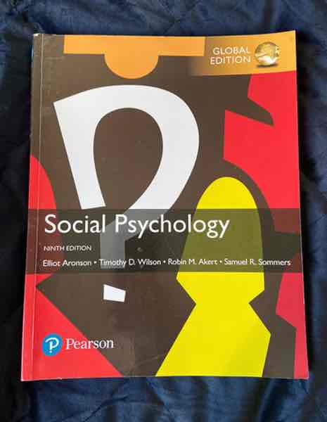 Social psychology (9th ed)