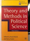 Theory and Methods in Political Science