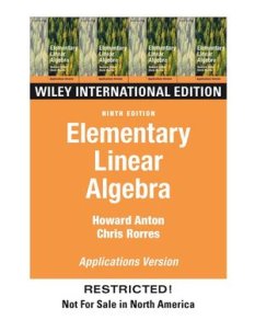 Elementary Linear Algebra, 9th Edition