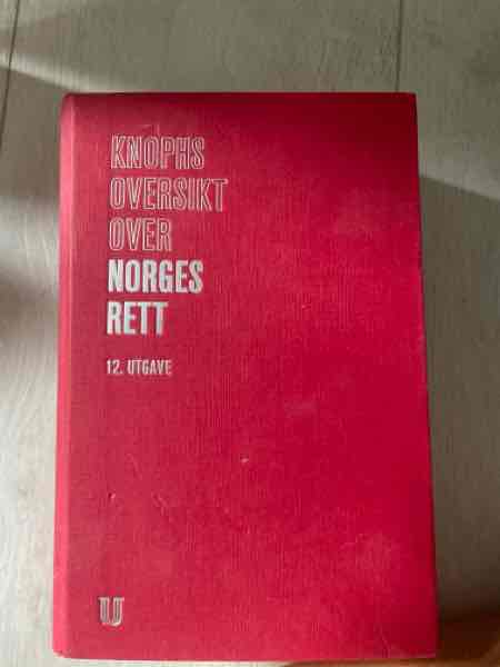 Knophs oversikt over Norges rett
