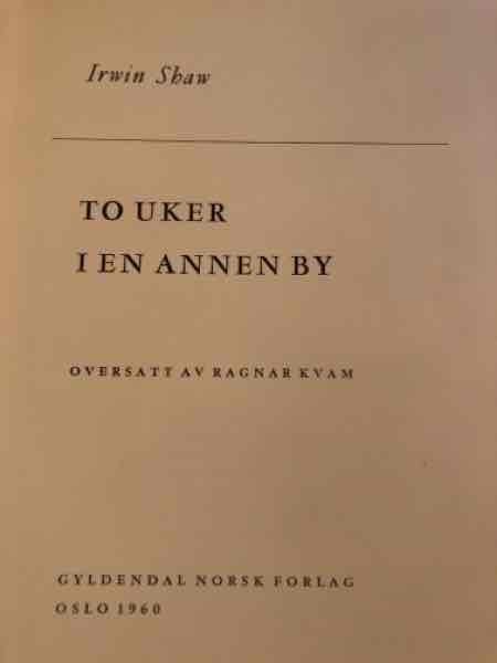 To uker i en annen by