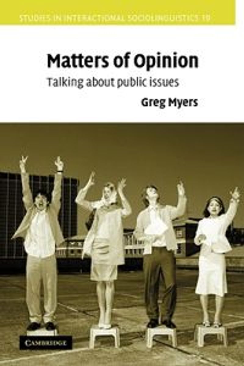 Matters of Opinion 