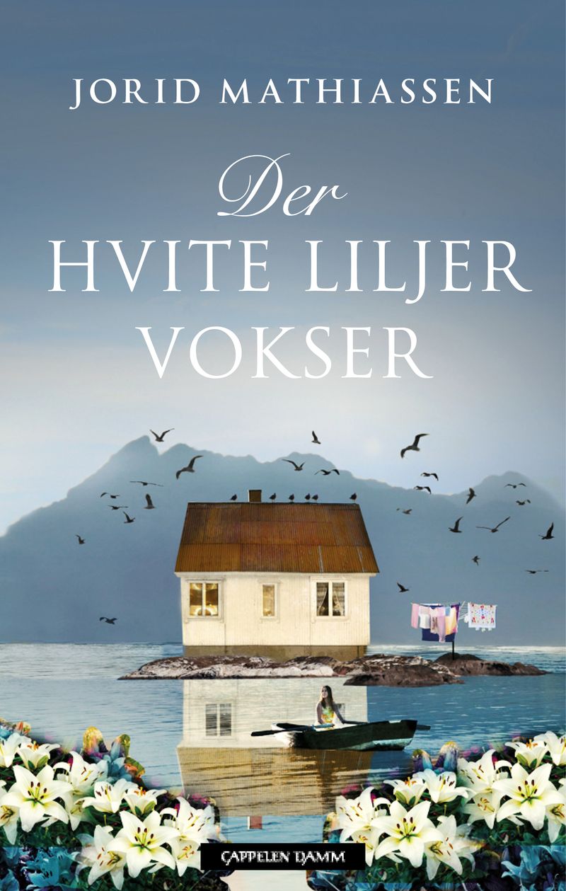 Der hvite liljer vokser