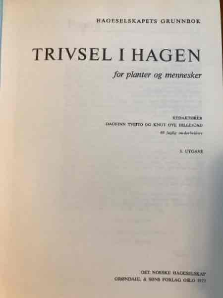 Trivsel i hagen 