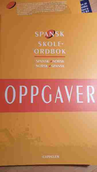 Oppgaver til spansk-norsk skoleordbok