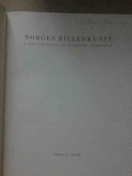 Norges billedkunst i den nittende og tyvende århundre 