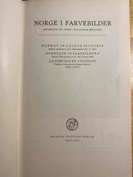 NORGE I FARVEBILDER