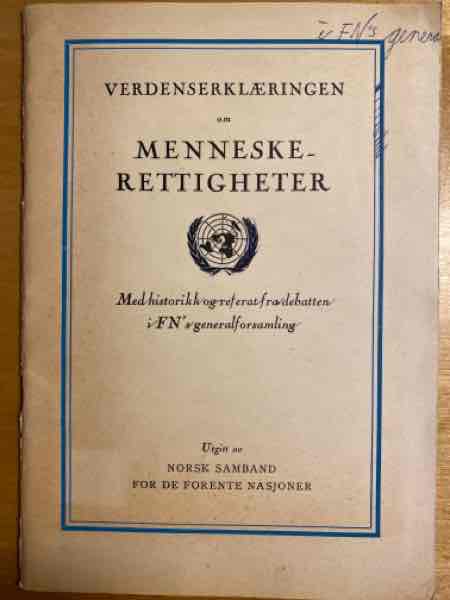 VERDENSERKLÆRINGEN OM MENNESKERETTIGHETER