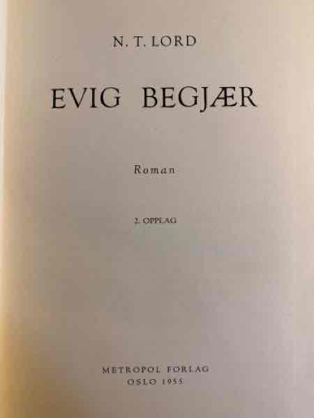 EVIG BEGJÆR