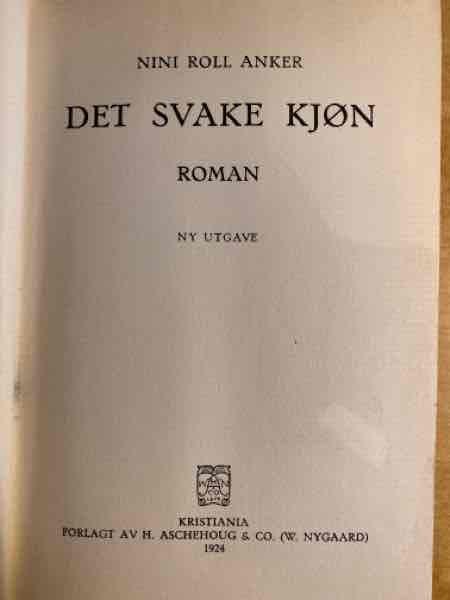Det svake kjøn