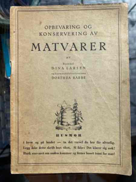 OPBEVARING OG KONSERVERING AV MATVARER