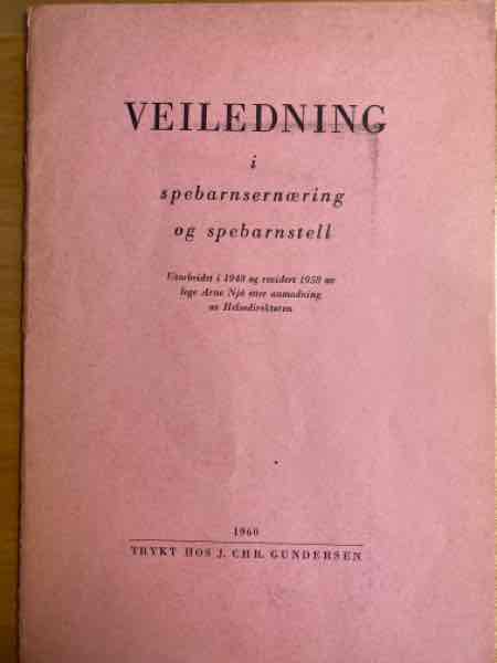 Veiledning i spebarnsernæring og spebarnsstell