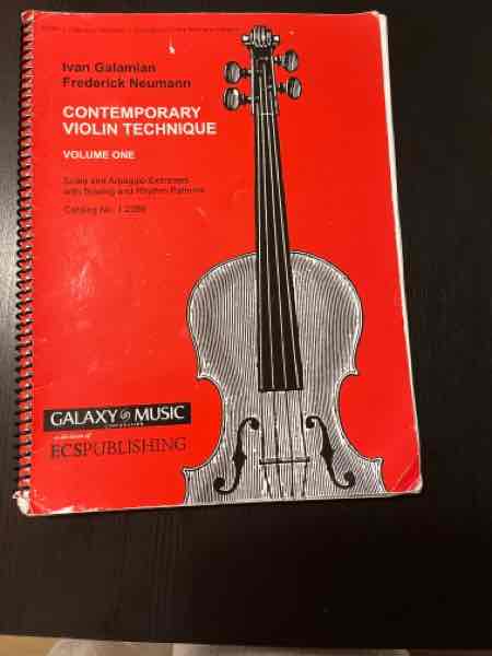 Contemporary violin technique