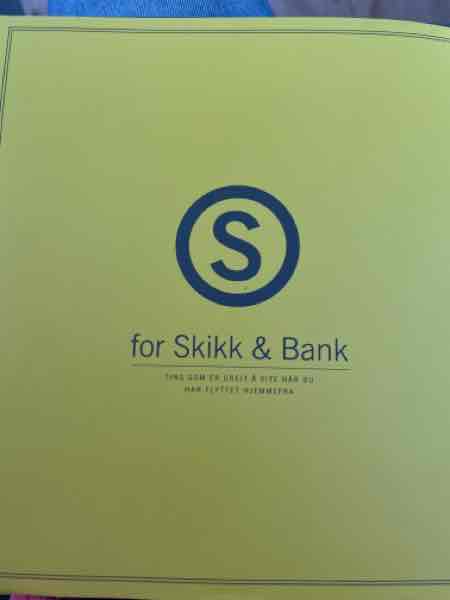 S for Skikk & Bank
