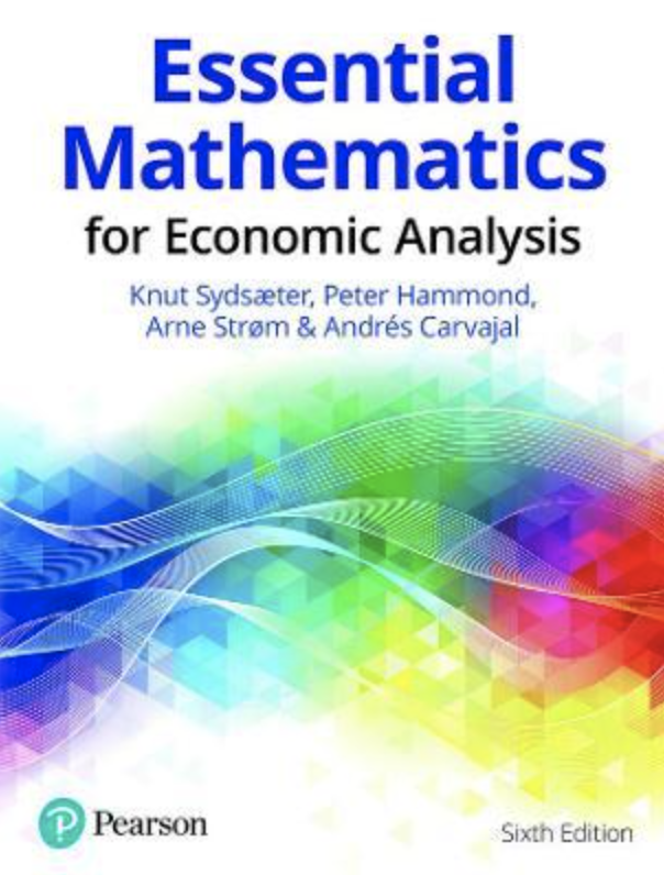 Essential Mathematics for Economic Analysis