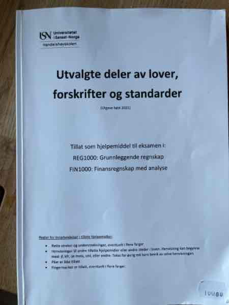 Utvalgte deler av lover, forskrifter og standarder