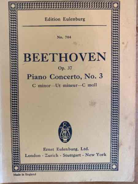 BEETHOVEN Op. 37  Piano Concerto No. 3