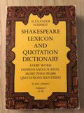 Shakespeare Lexicon and Quotation Dictionary