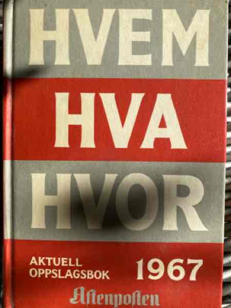 Hvem Hva Hvor 1967