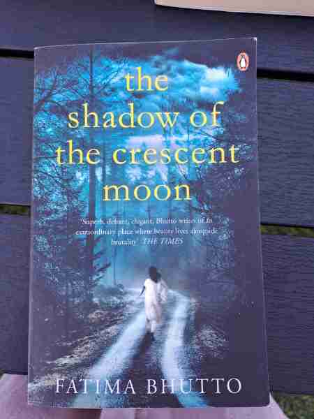 The shadow of the crescent moon