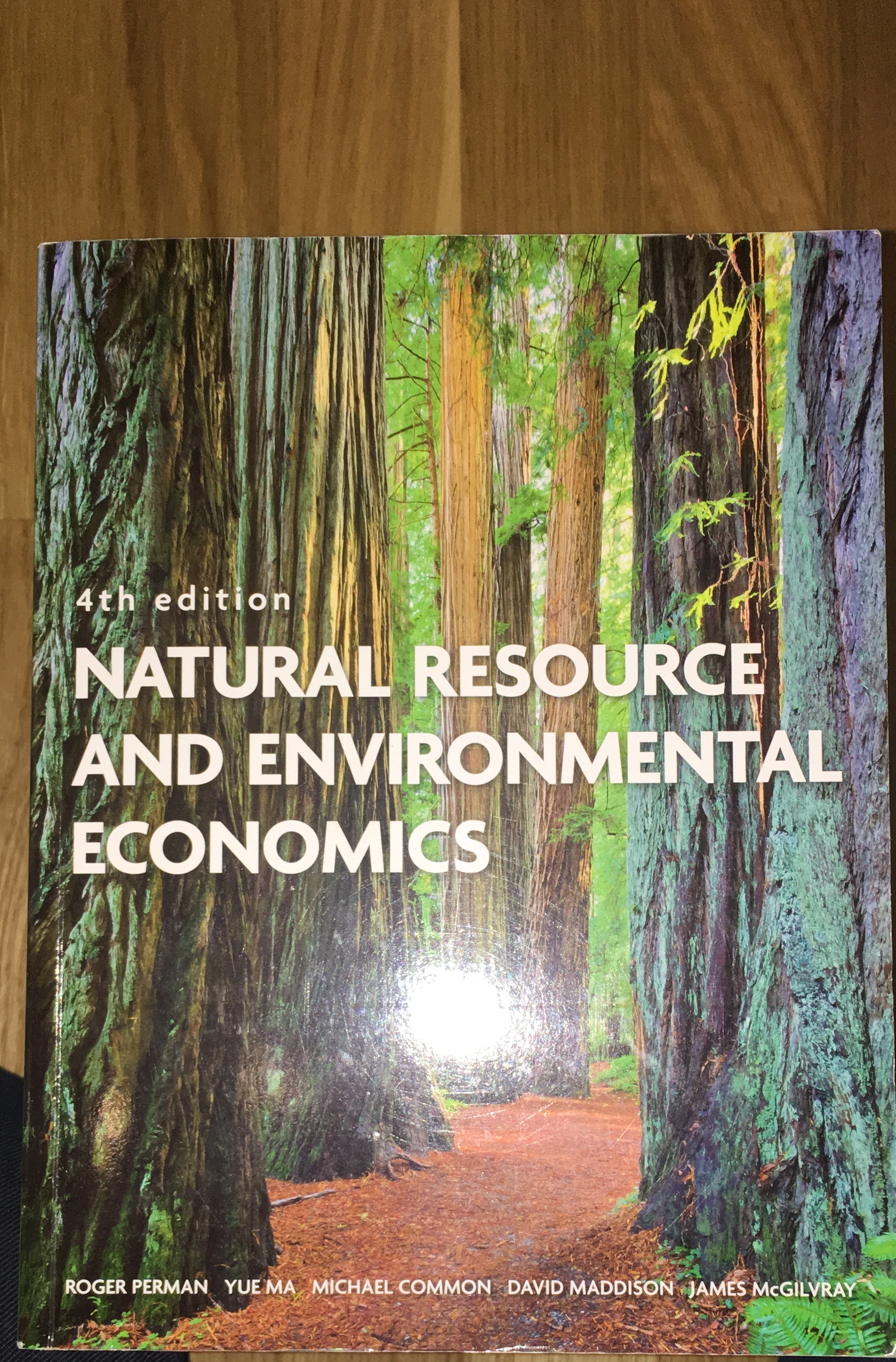 Natural resource and environmental economics