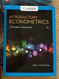 Introductory Econometrics - A modern approach