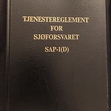 Tjenestereglement for Sjøforsvaret SAP-1(D)