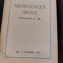 Krohnengen skole gjennom 75 år 1880-1955 