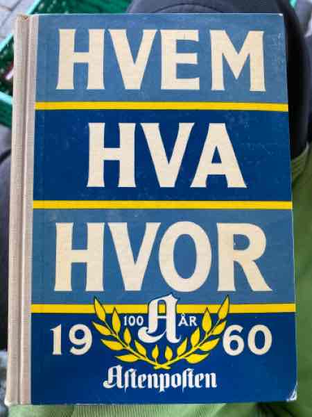 Hvem Hva Hvor 1960
