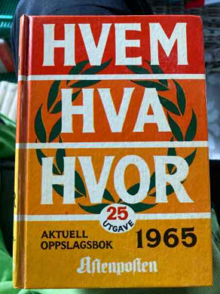 Hvem Hva Hvor 1965