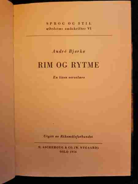 Rim og rytme