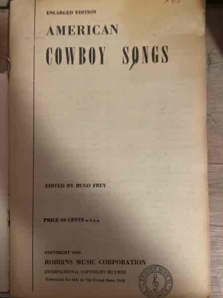 American Cowboy Songs